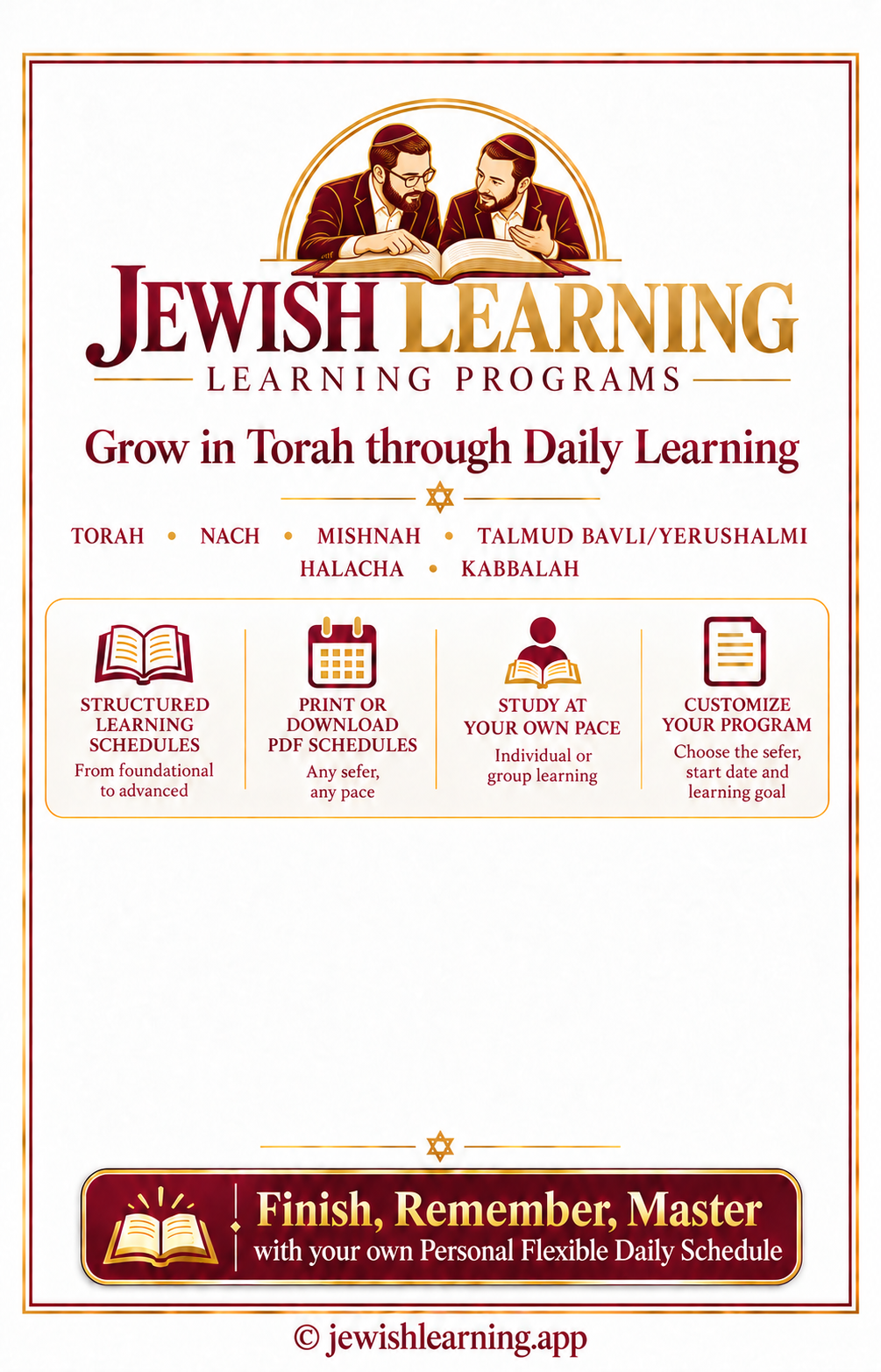 Jewish Learning ruby and gold cover